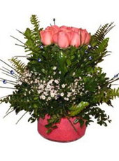 Pink Roses Arrangement