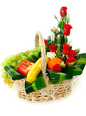 Rose and Fruit Basket