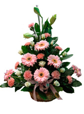 Carnation and Gerbera Arrangement